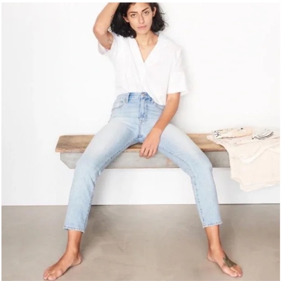 Madewell Denim - Madewell Perfect Summer Jean Light Wash Mom Jeans Ankle High Rise 29
